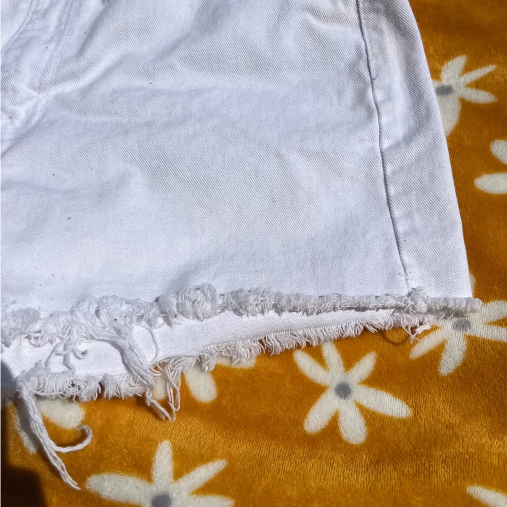 Harper Heritage High Waisted White Denim Jean Shorts Size 29 High Rise
